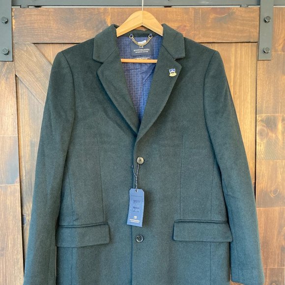 Mens SCOTCH & SODA Classic Coat (NWT) - Picture 1 of 4